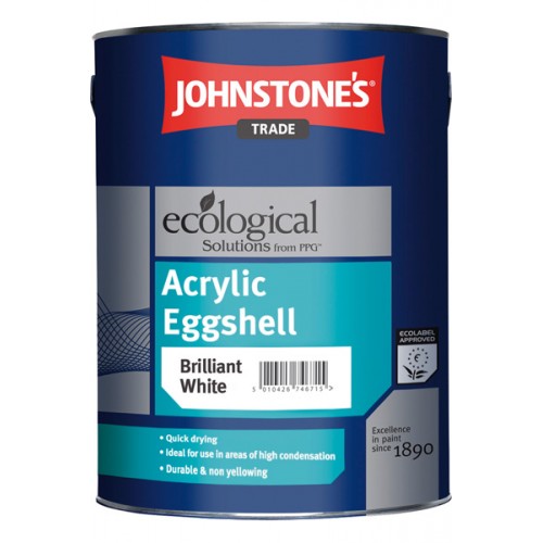 Johnstone's Acrylic Eggshell - Акриловая краска для минеральных и деревянных  поверхностей 2,5 л